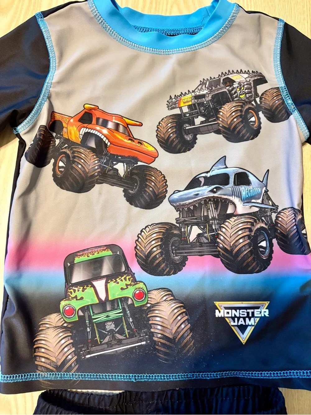 Boys 3T Monster Jam Swim Set
